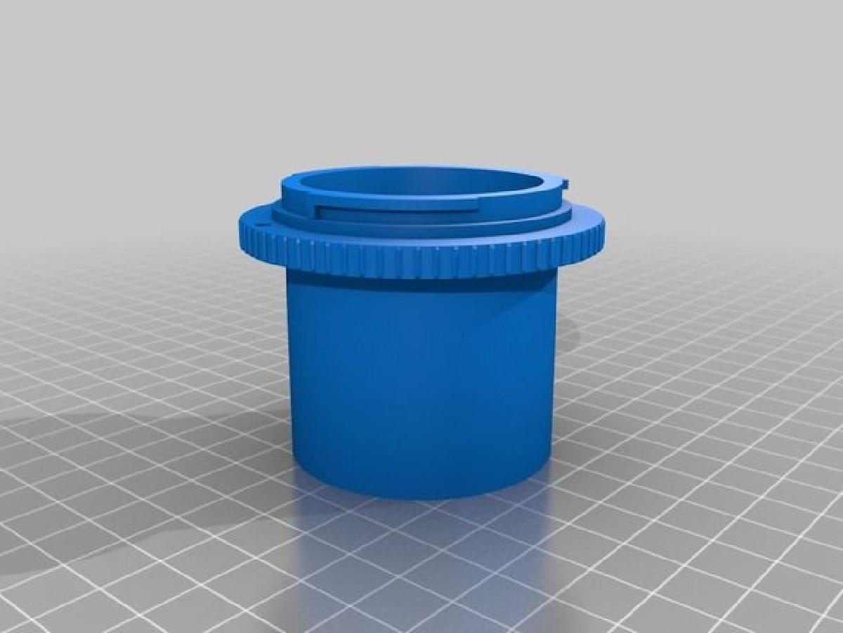 Montagem Canon EF para Telescopio v2