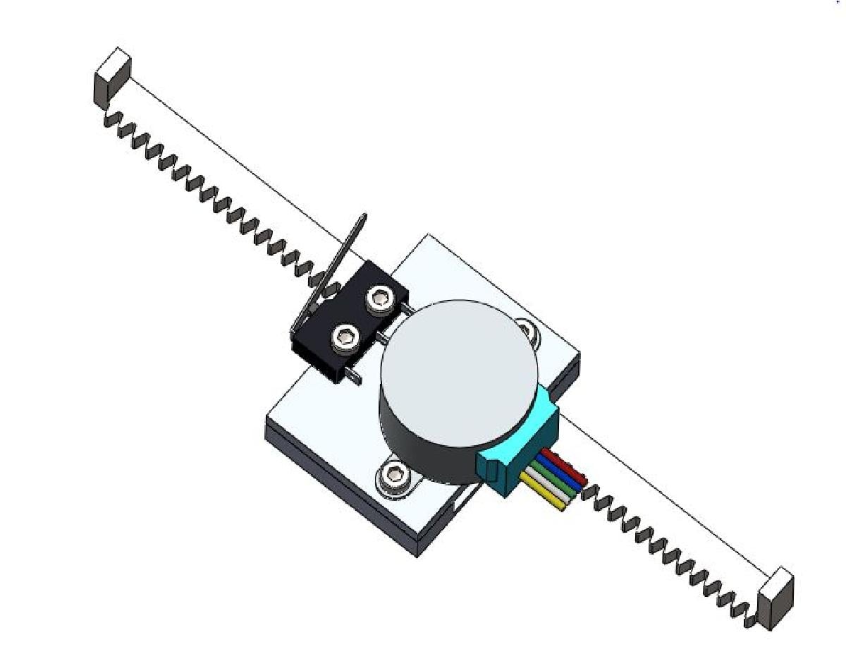 Atuador linear para motor de passo byj48