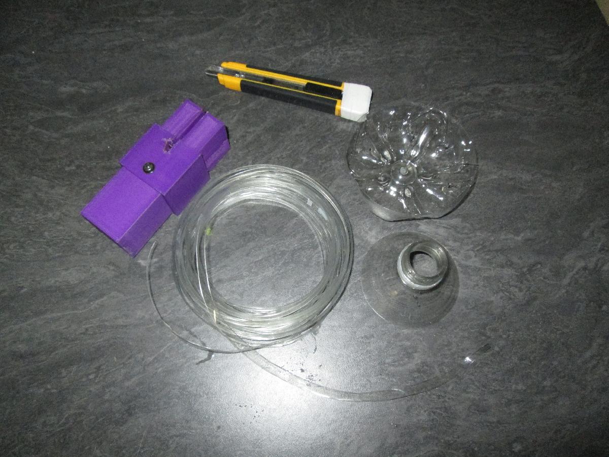 cortador de garrafa reciclada