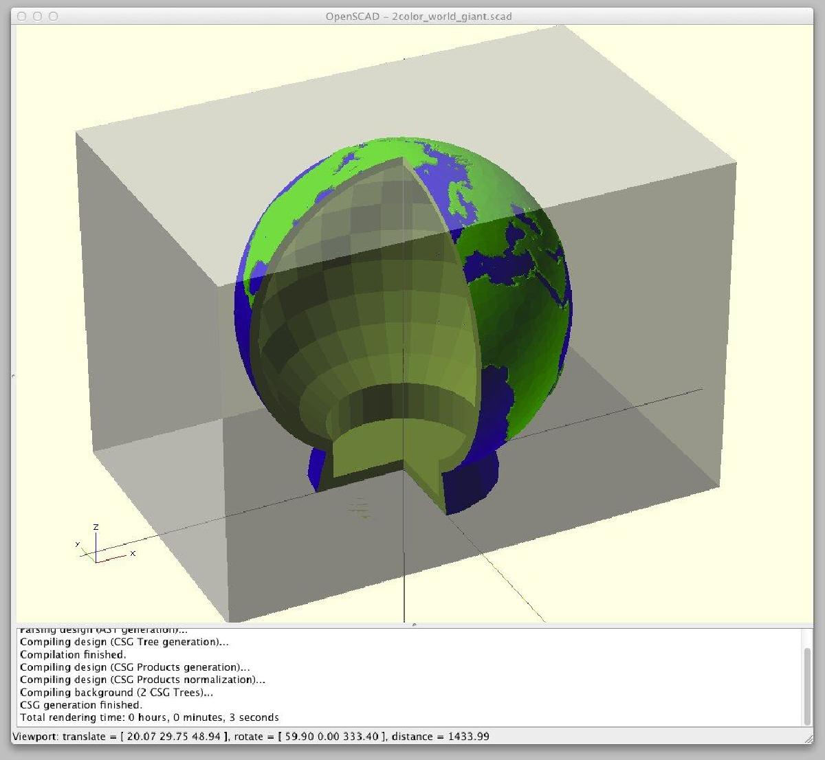 Mundo Dois Cores Gigante Hollow