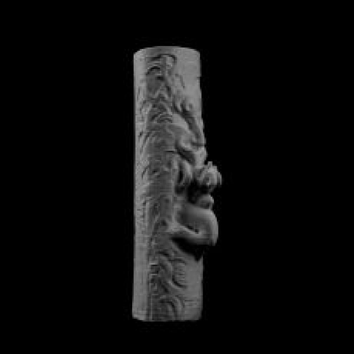 Casa ou pilar de camara mortuaria elevada no Quai Branly, Paris