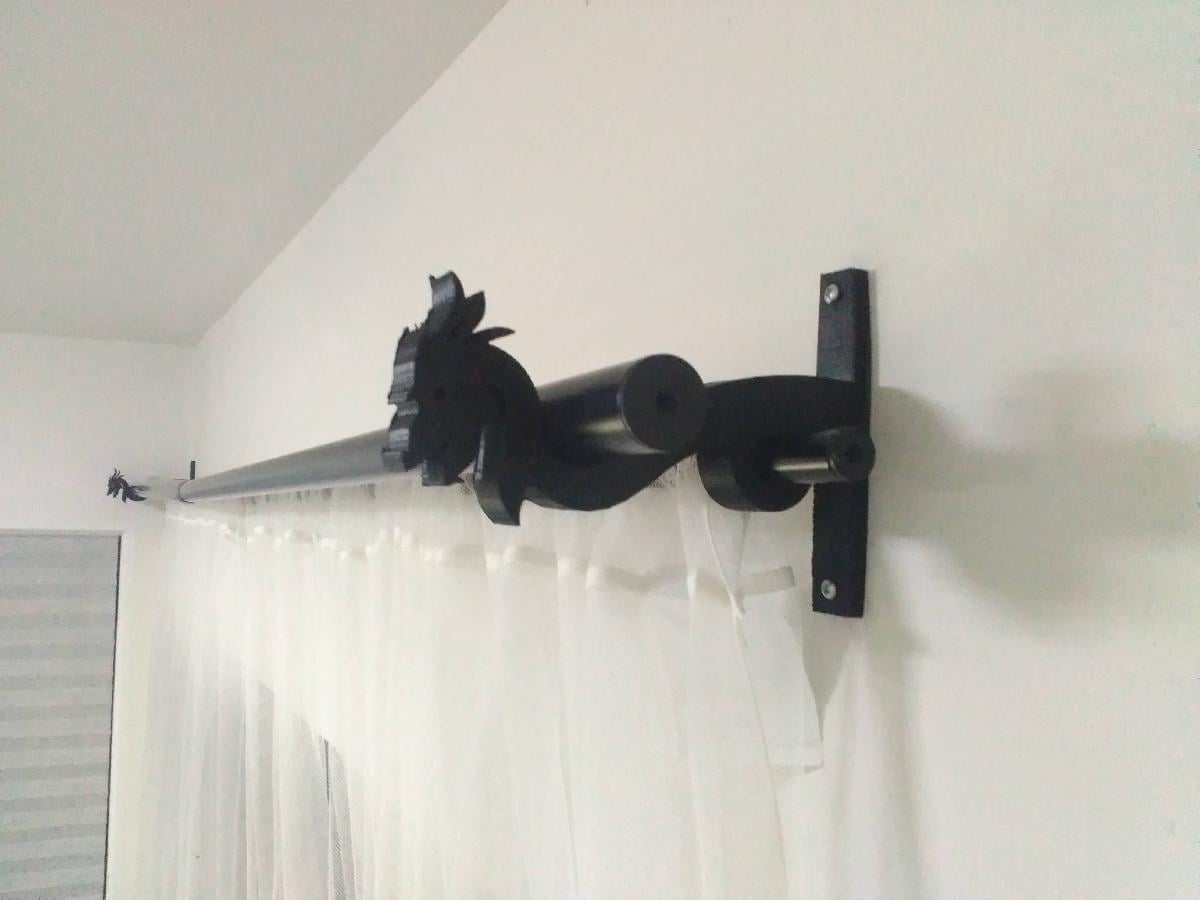 Suporte de Cortina Duplo Dragao