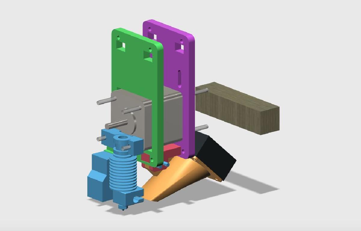 Suporte FT5   E3D V6 com sensor de nivelamento automatico