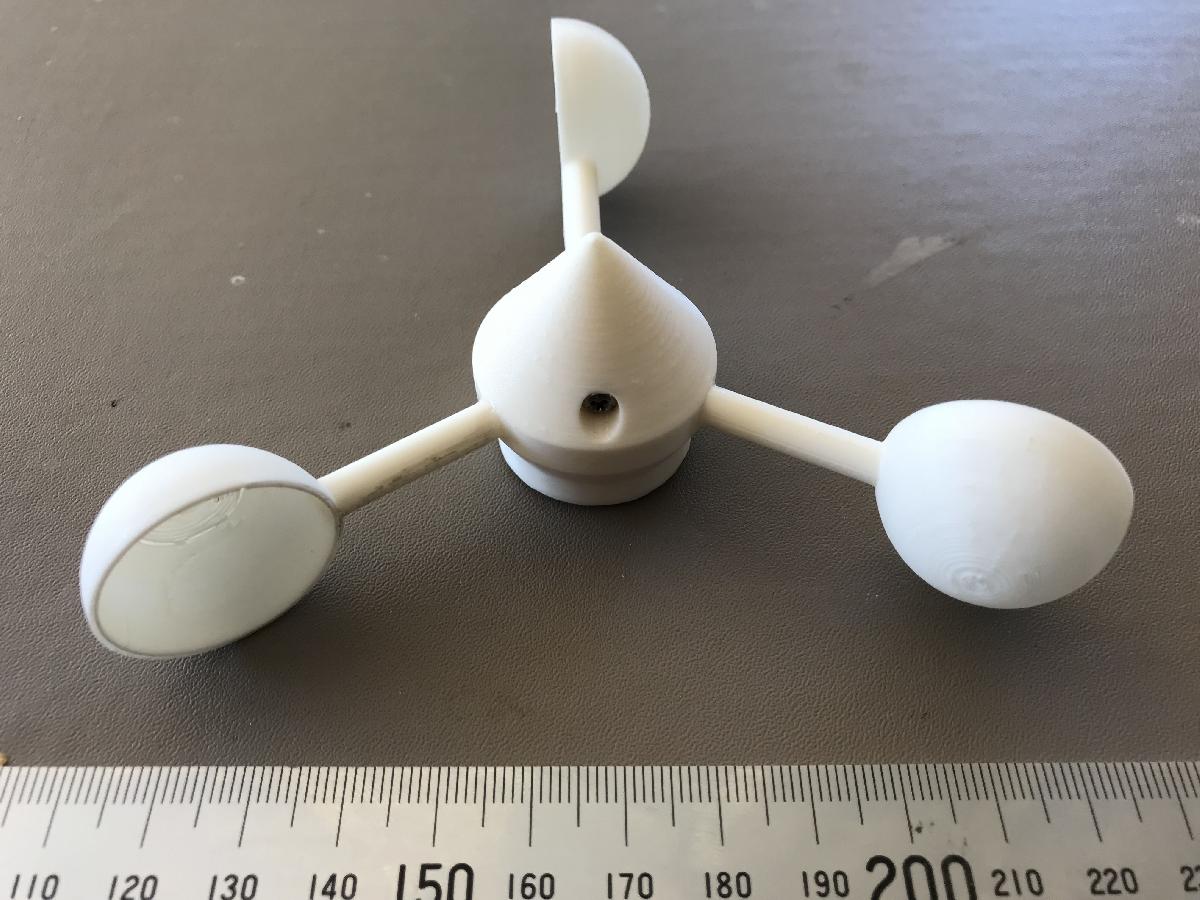 Substituicao da roda de copo do anemometro   WGR918N