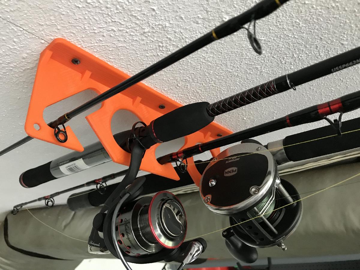Suporte para Varas de Pesca de Parede/Teto