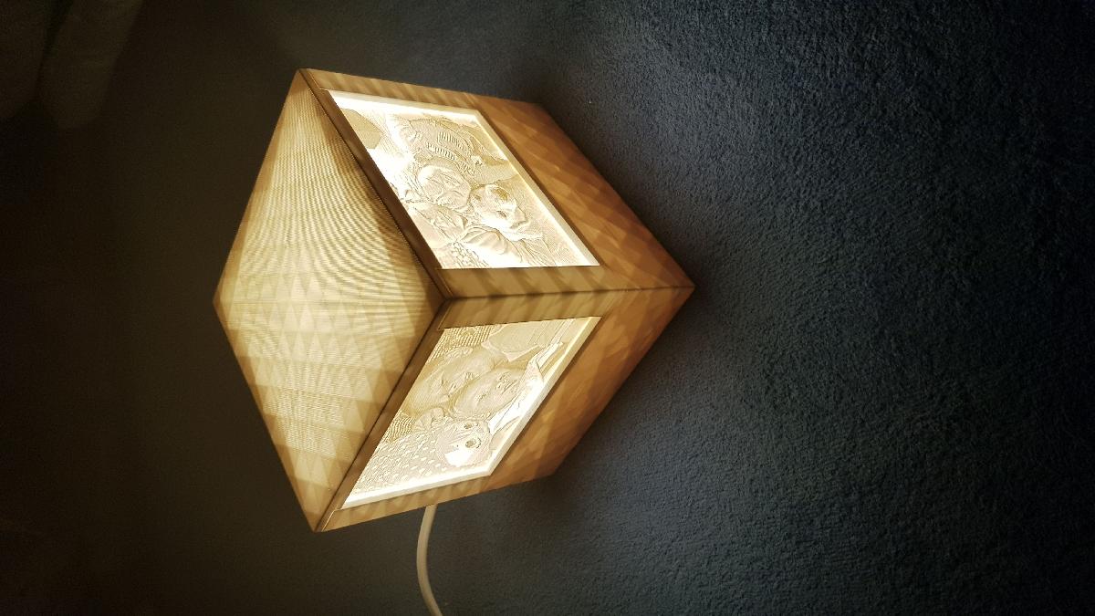 Lampada com Litofanias