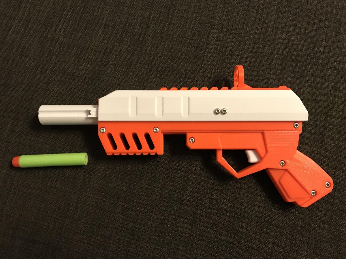 Pistola de Dardo de Espuma (carregamento por puxar)