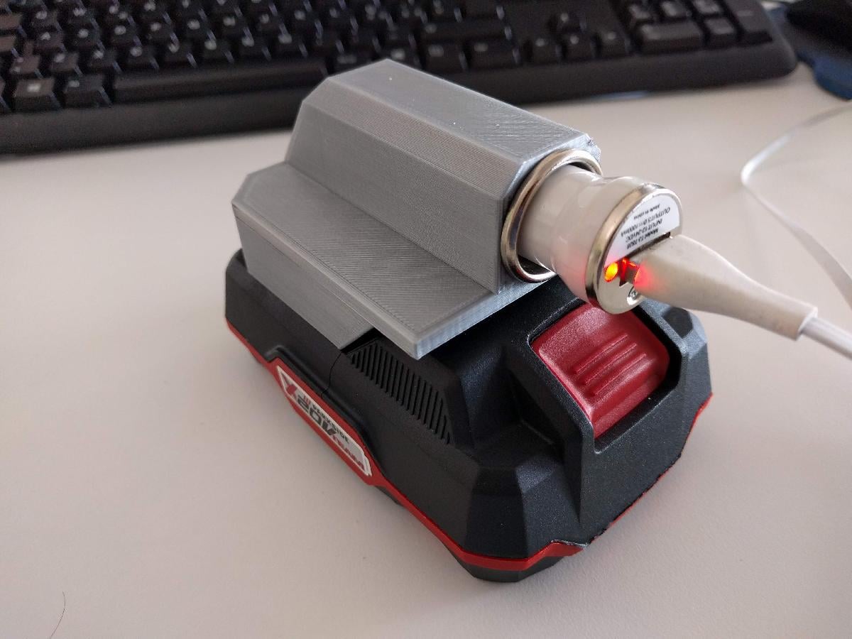 Adaptador de bateria Parkside x20v para soquete de isqueiro