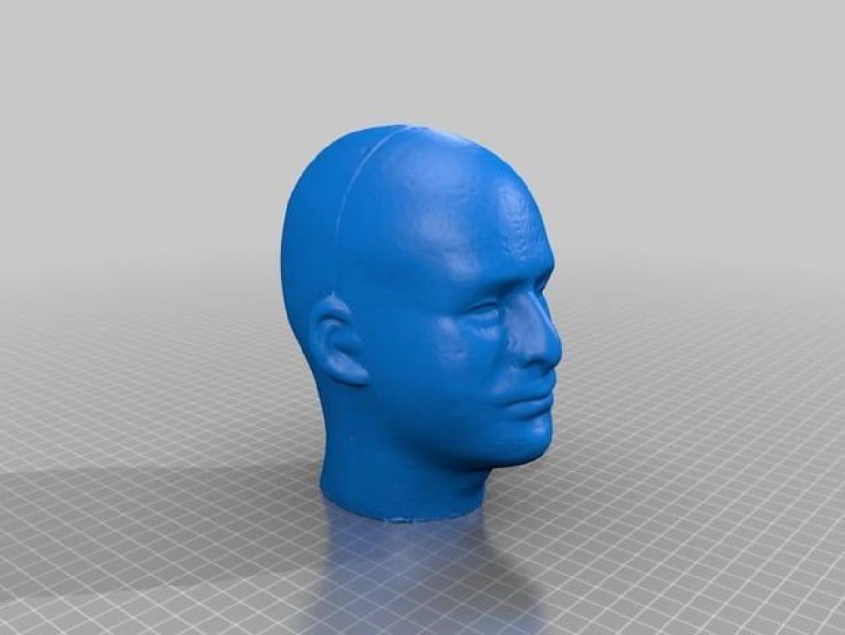 Cabeca de manequim de isopor   Masculino