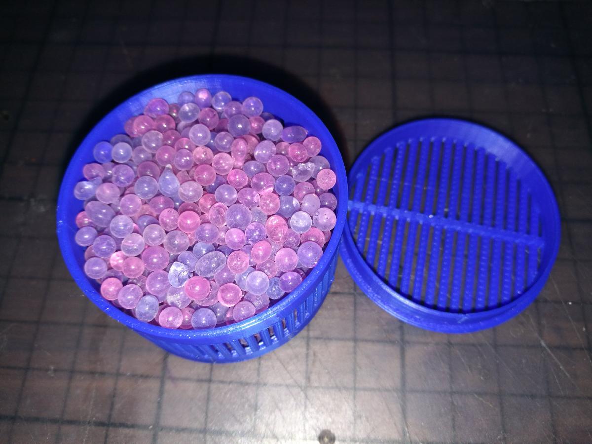Recipiente de gel de silica (para bobina de filamento PLA)