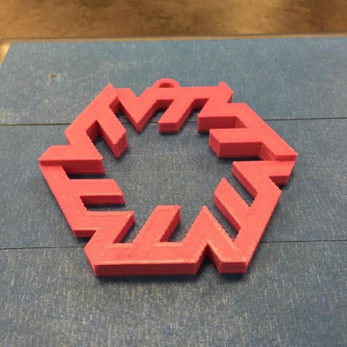 ornamento de floco de neve VT