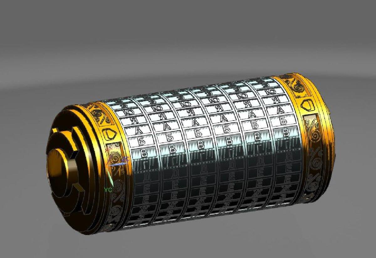 Letra russa Cryptex (4...8 aneis)