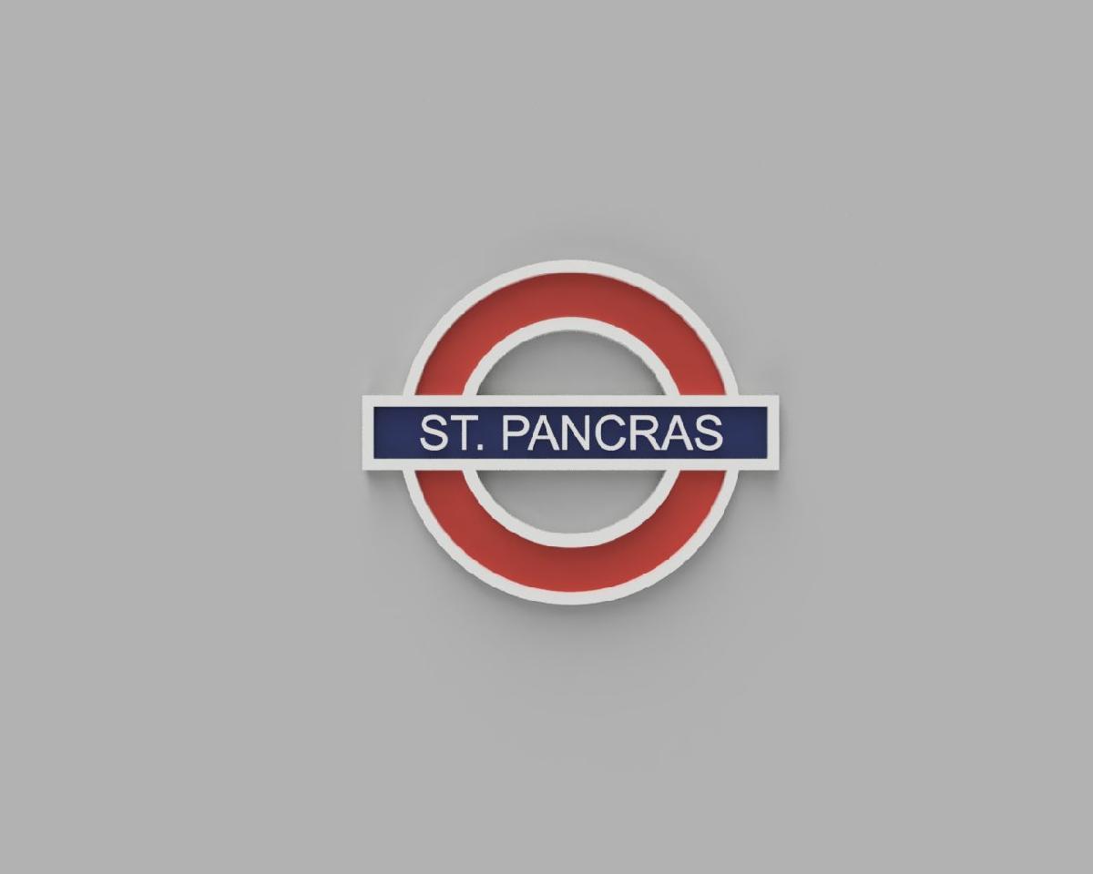 Sinal da Estacao de Metro St. Pancras