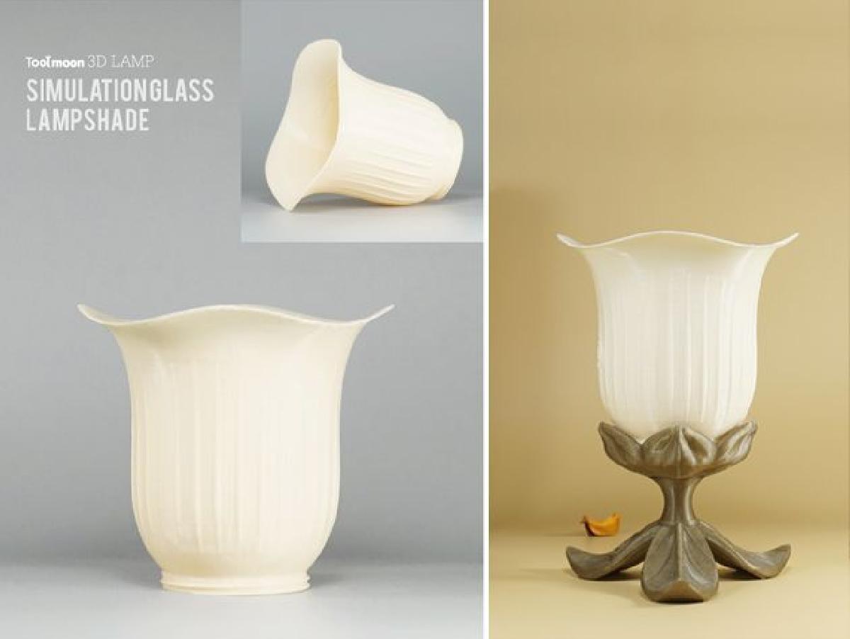 Lampada de vidro de simulacao