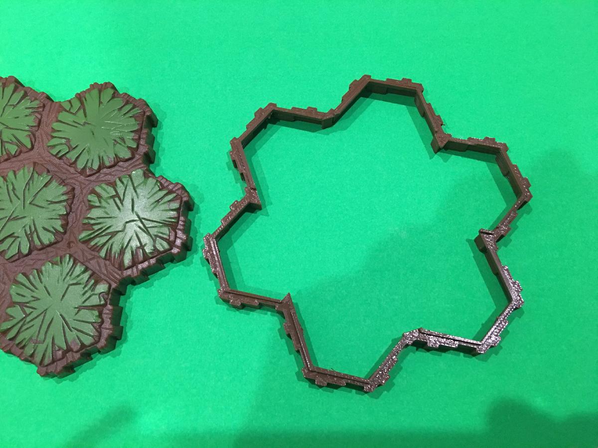 Azulejo esqueletico de 7 hexagonos do Heroscape