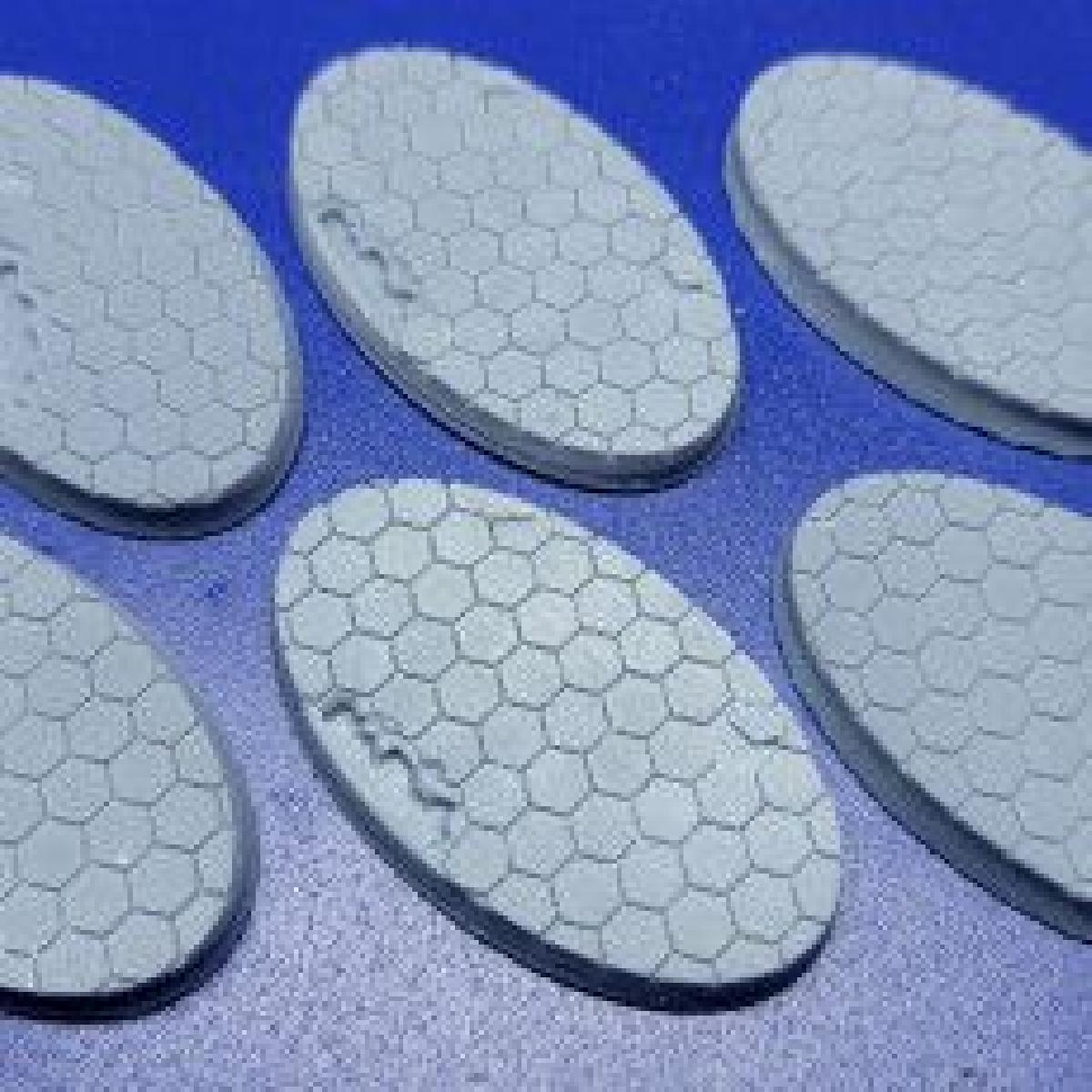 Bases Hex Tech 60x35mm para Miniaturas de Ficcao Cientifica