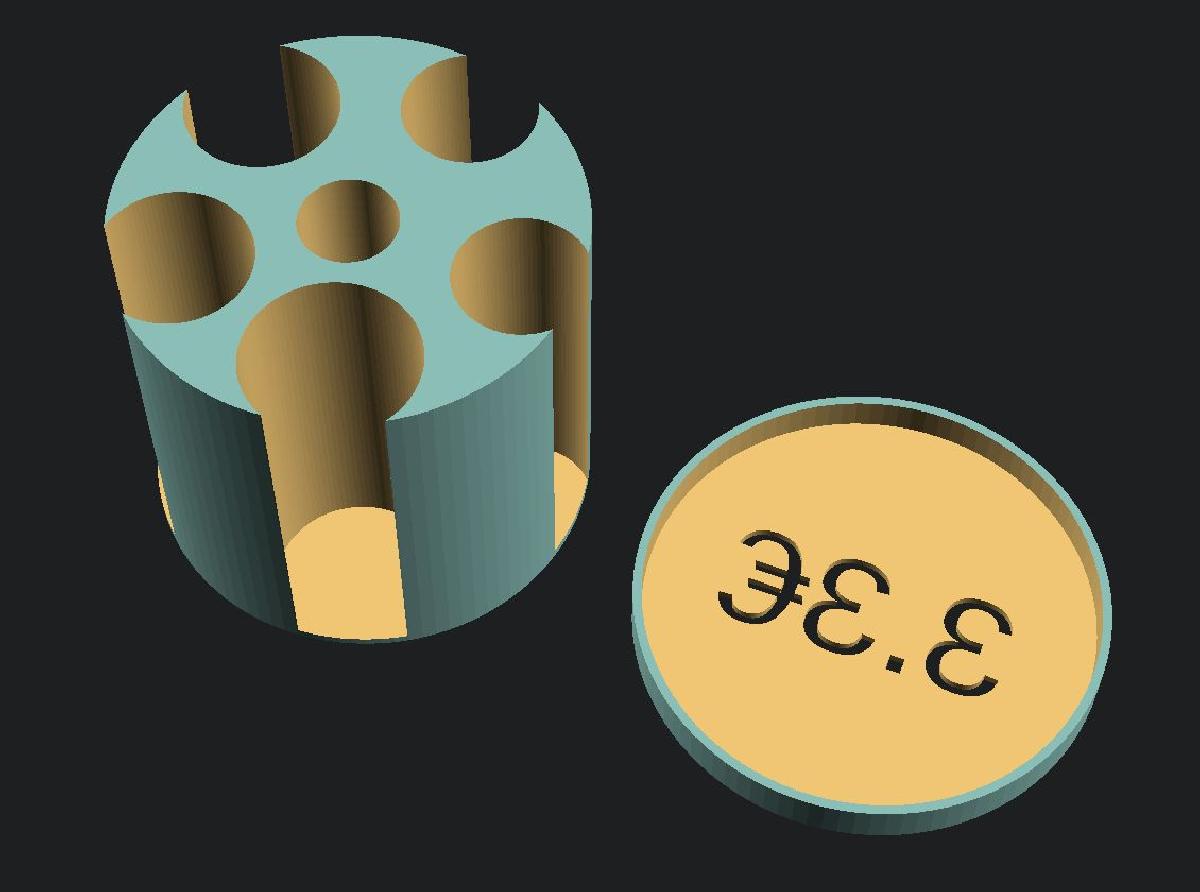 Suporte para Moedas Parametricas