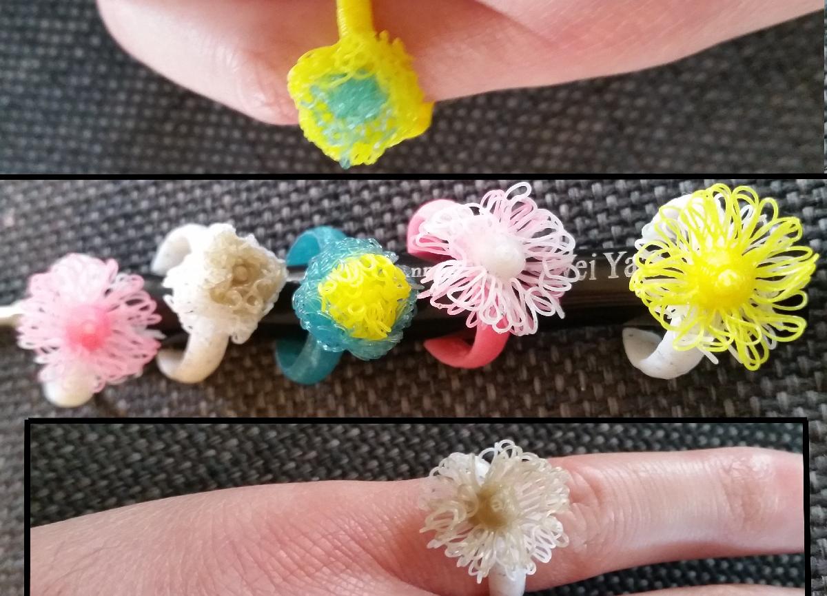 Extrusora simples de 2 cores PomPom e Flower RING. anet a8
