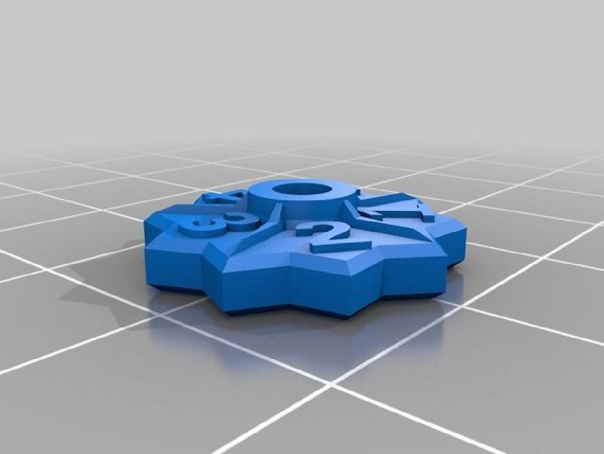 Pequena roda de ajuste para nivelamento da cama