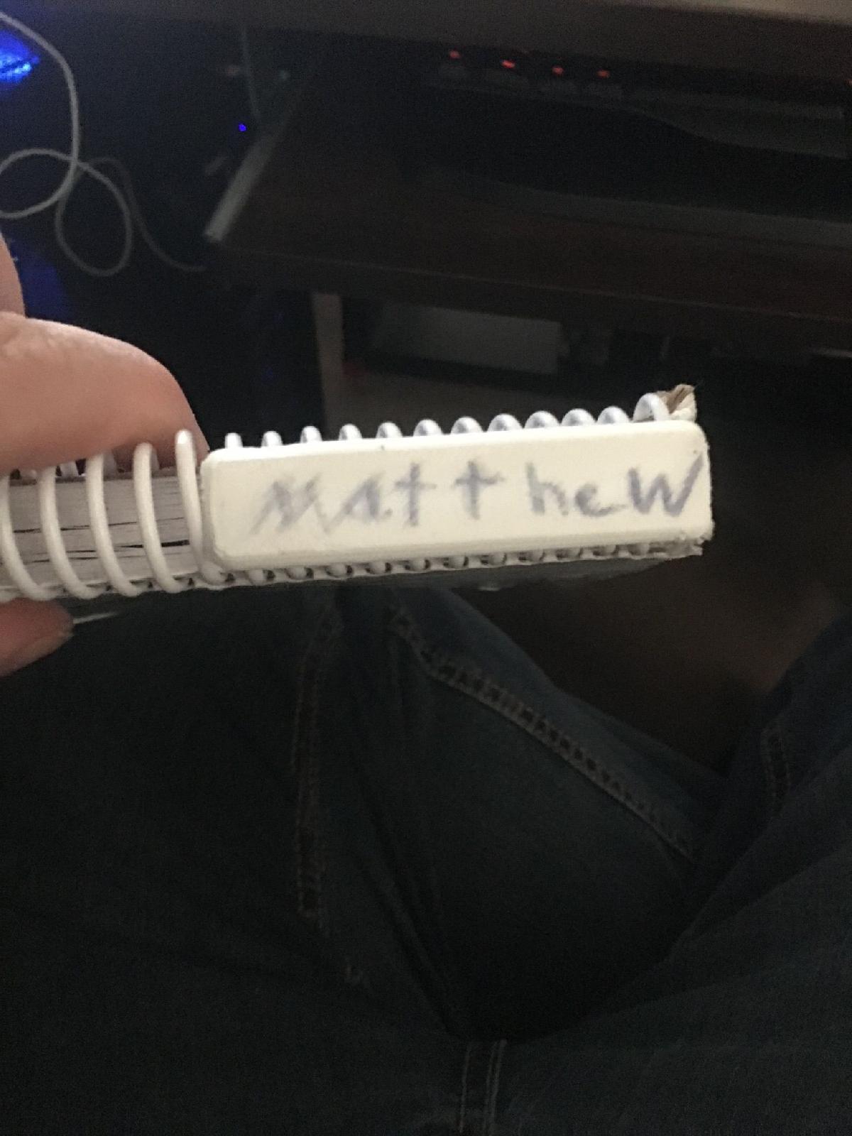 Etiqueta de Nome de Livro com Capa Espiral