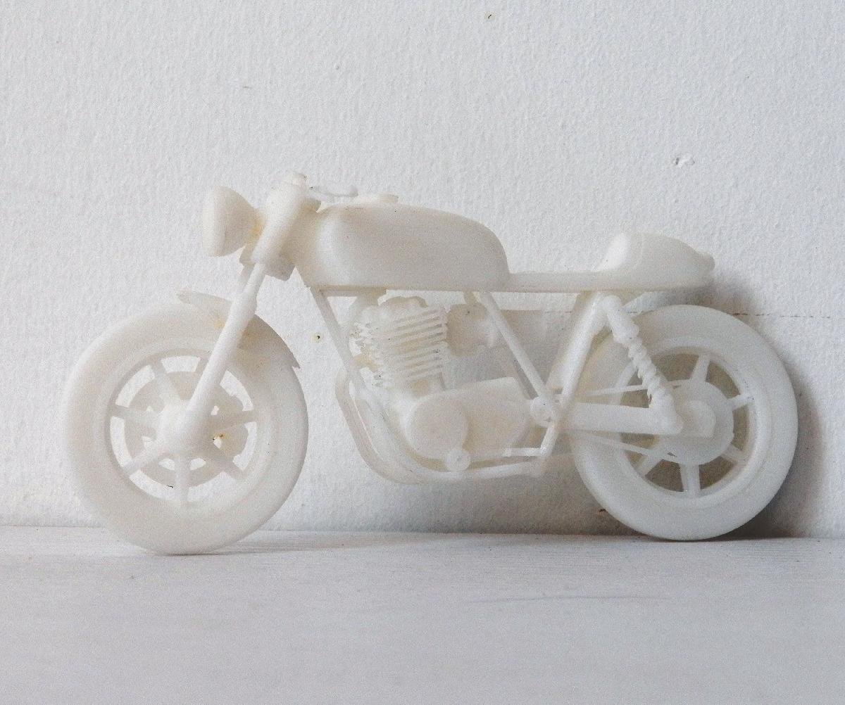 Modelo em escala Moto Cafe Racer