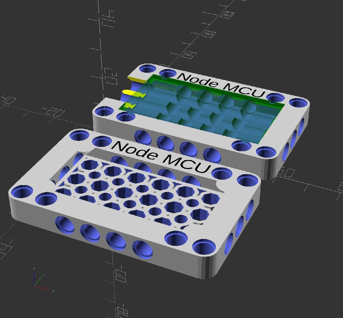 Involucro LEGO Technic para Node MCU v2