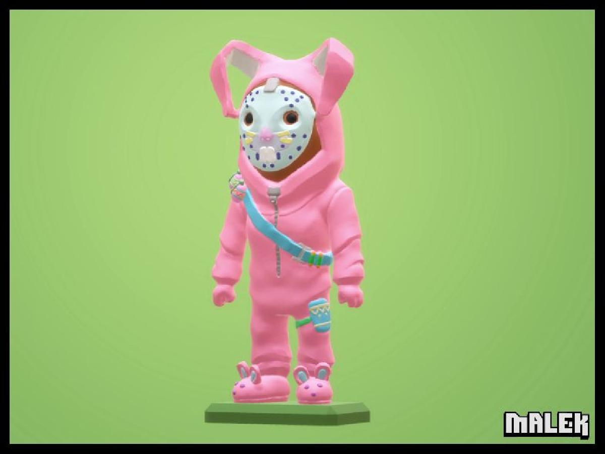 Figura Mini do Coelho Raider do Fortnite