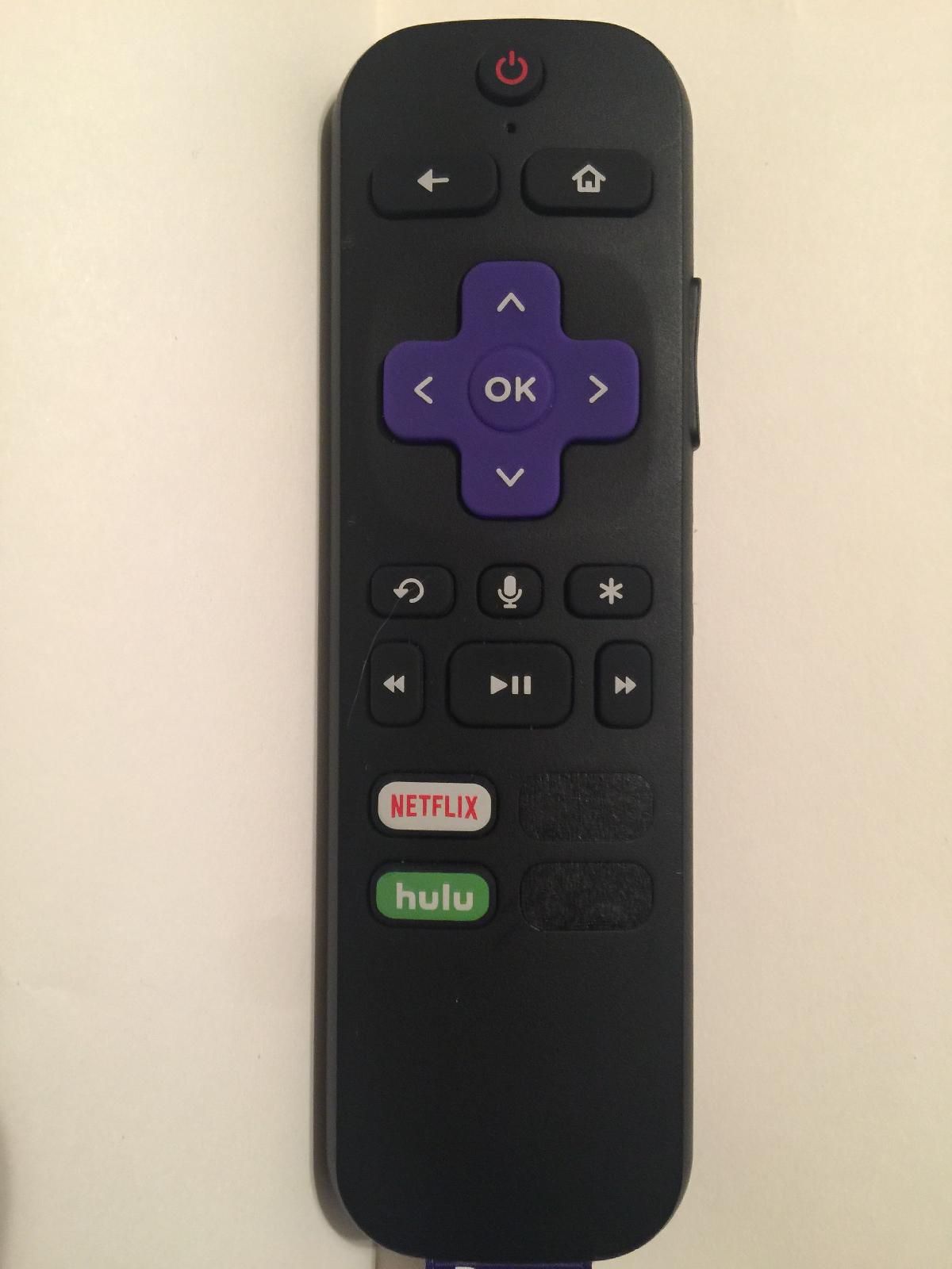 Substituicao do Botao do Controle Remoto do Roku Stick   Botoes Vazios