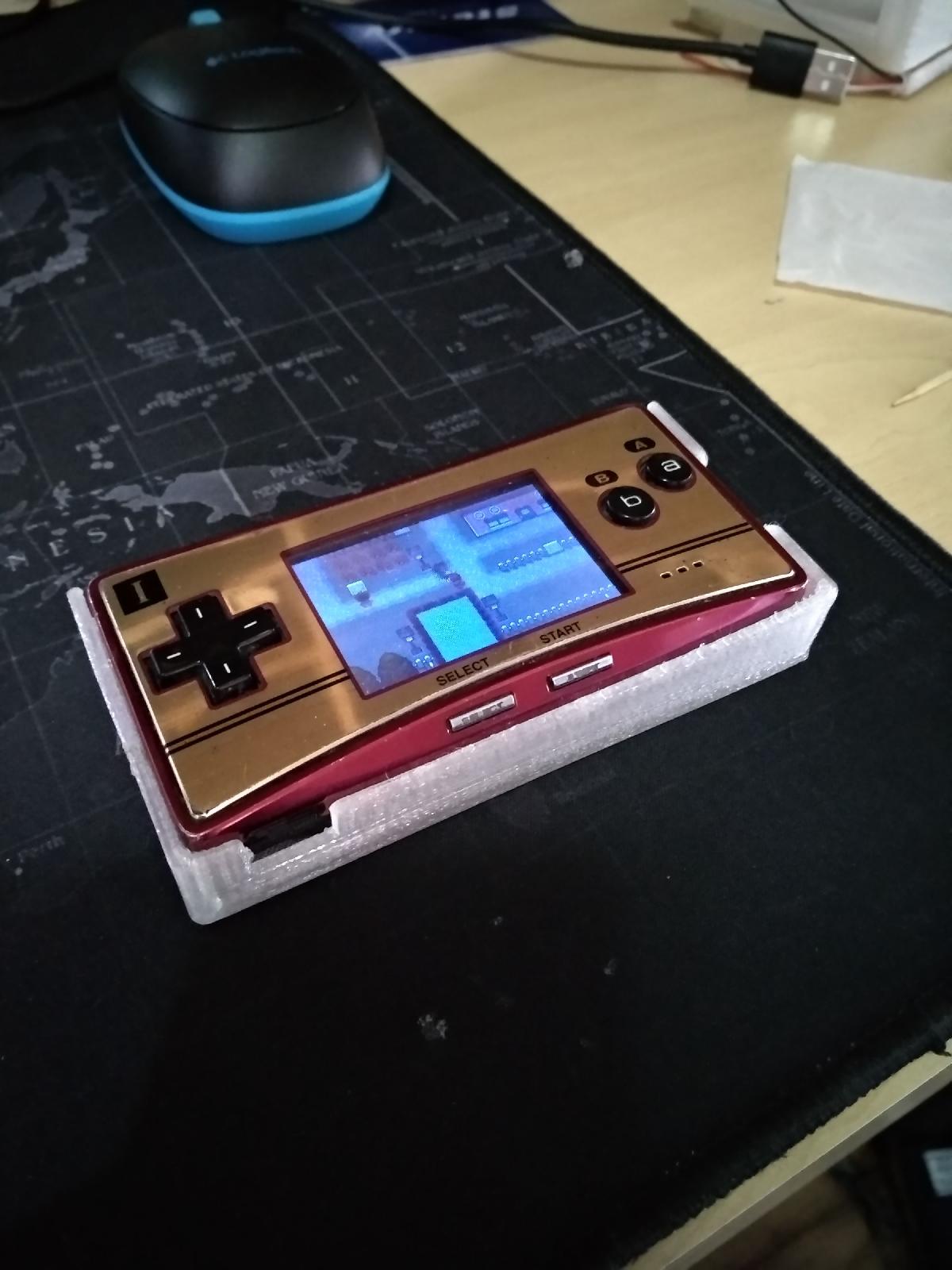 case de bateria estendida para Gameboy micro   gbm