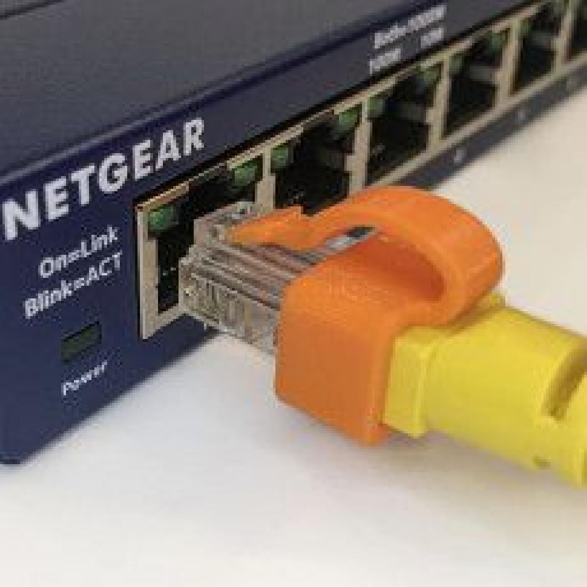 Ethernet | Clipe seguro RJ45, reparar aba quebrada
