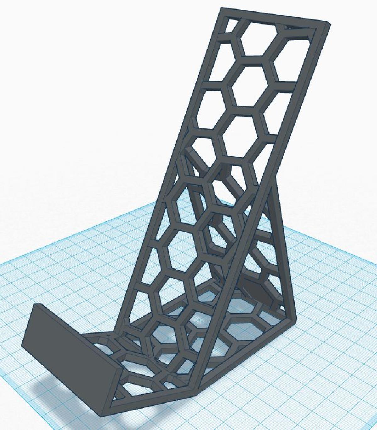 Suporte de livro em colmeia assimetrica MG