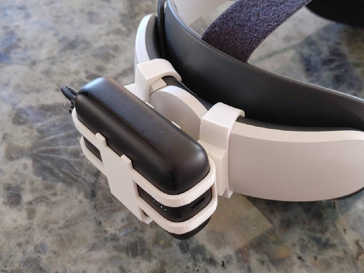 Clipe de Bateria Contrapeso V2   Para Elite Strap do Oculus Quest 2 (Suporte de Montagem)