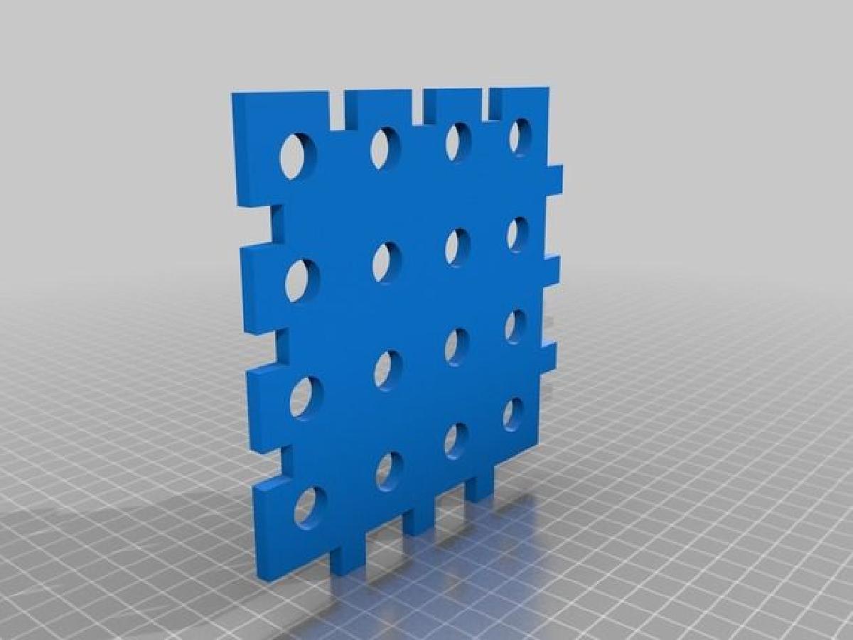 azulejo de quebra cabeca com furos de 12mm 4x4