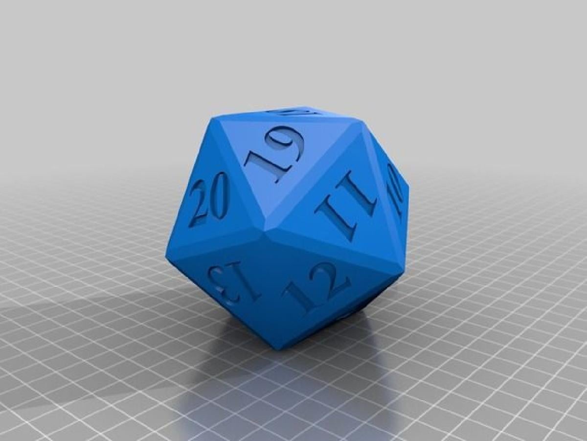D20 Countdown die (suporte de dados)