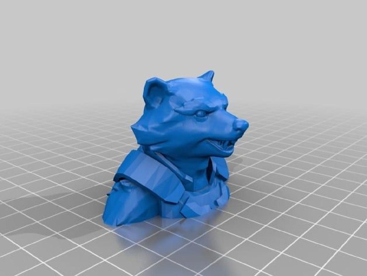 Escultura do Guaxinim Foguete