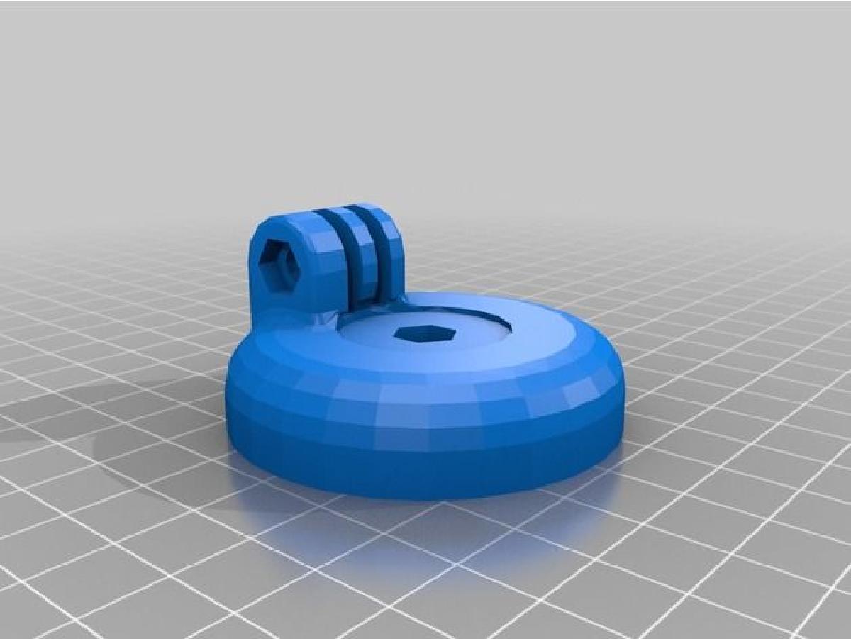 Pequena ventosa para Gopro e smartphones.