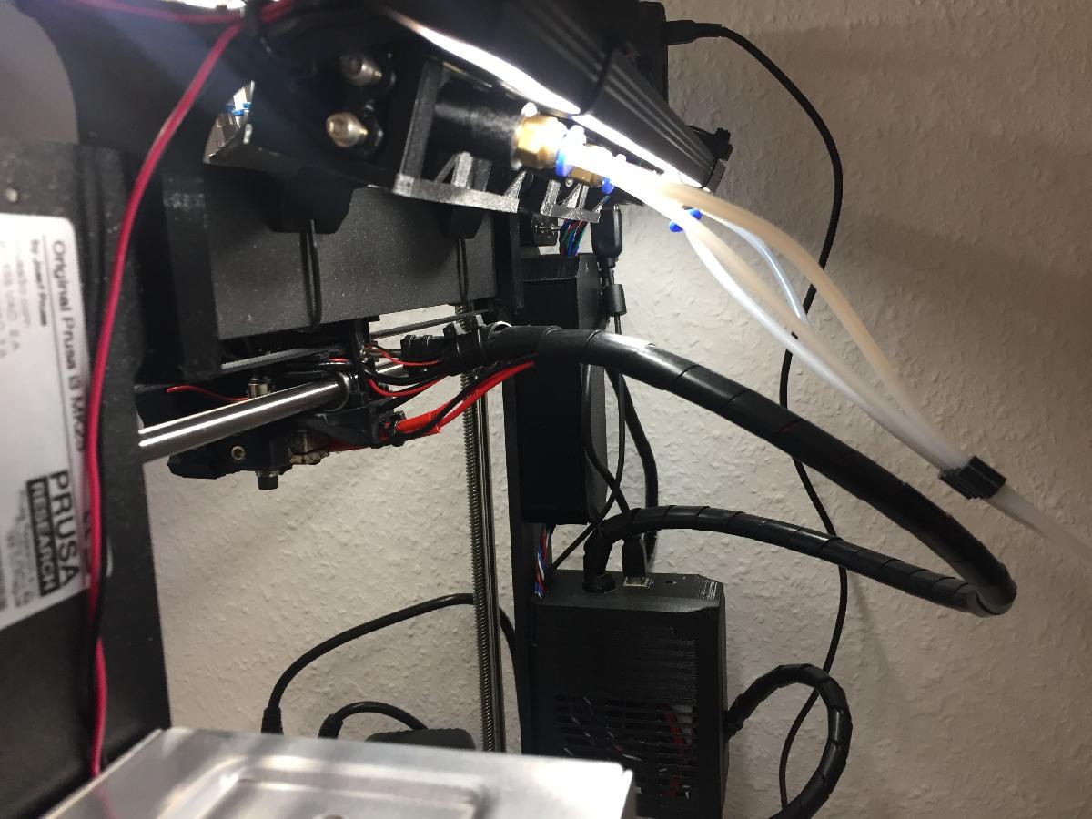 Suporte do motor do extrusor Prusa i3 MK2 Multi Material com inclinacao aumentada