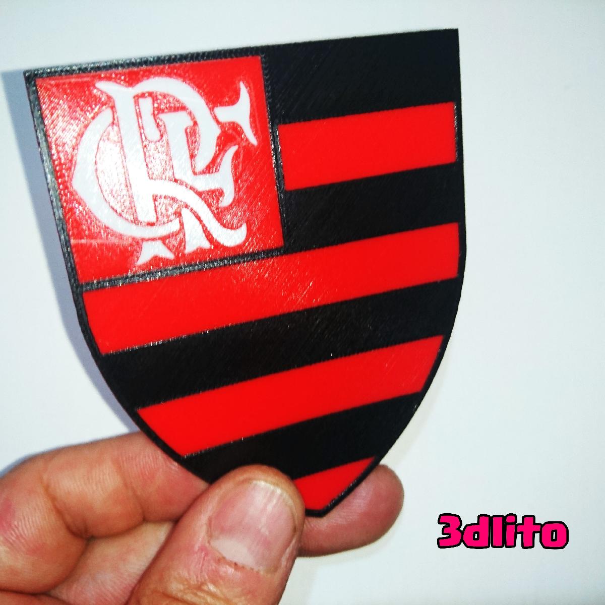 ESCUDO FLAMENGO 3 COLORES