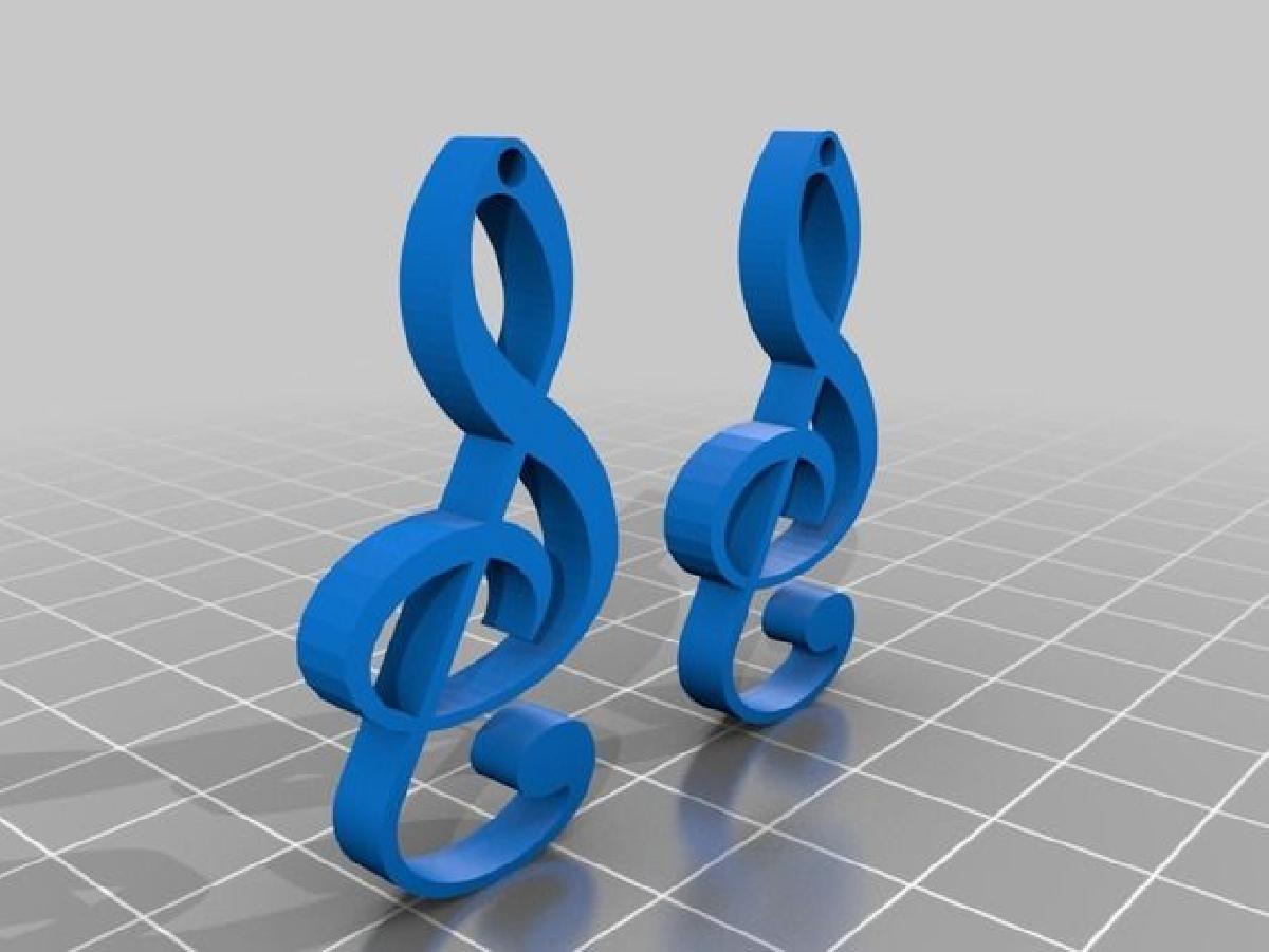 Brincos de clave de agudos