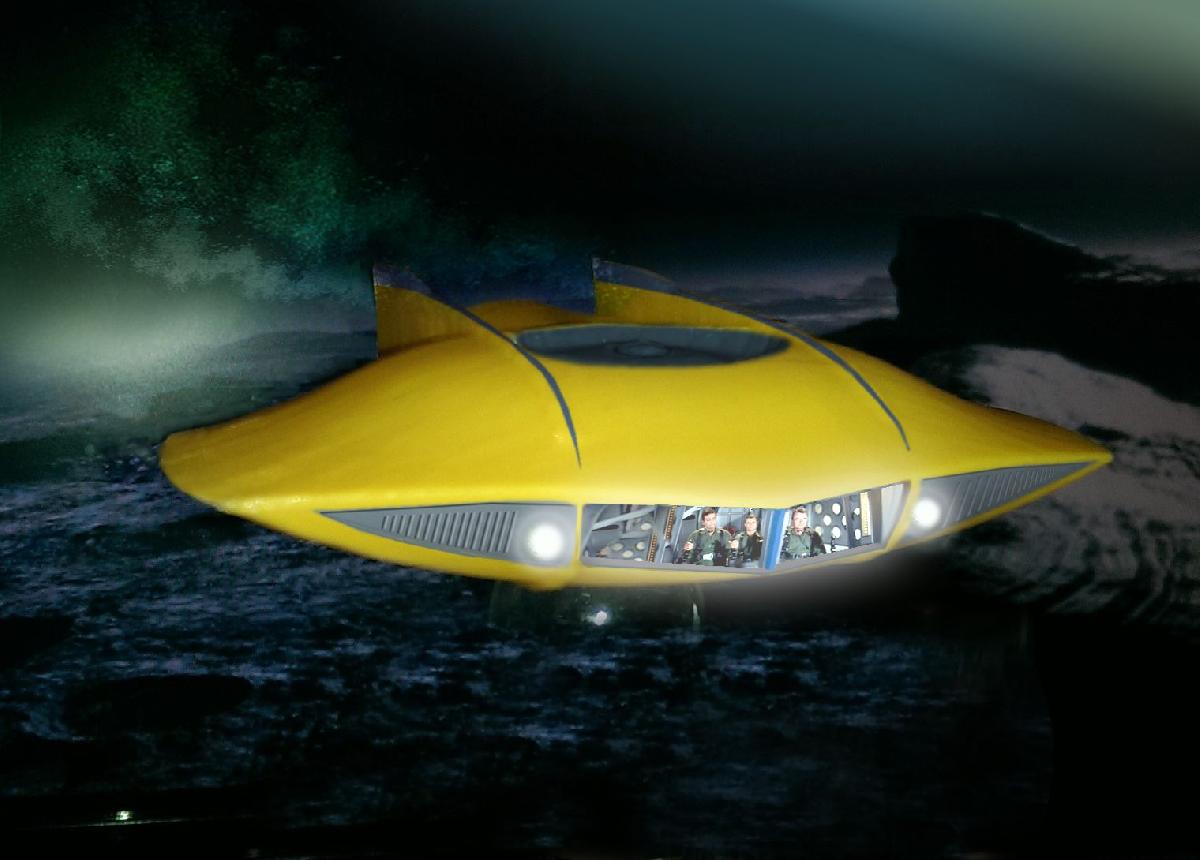 Submarino Voador (com interior detalhado)