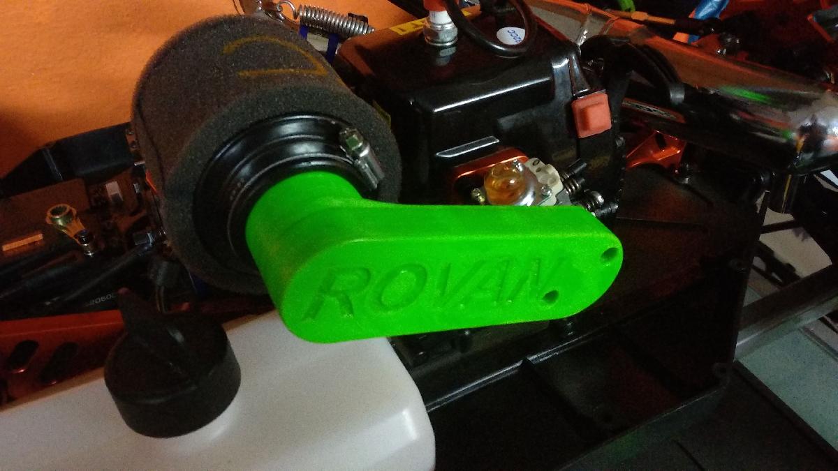 Suporte do filtro de ar Rovan LT, Losi 5T, KM X2 para filtro UBER RC