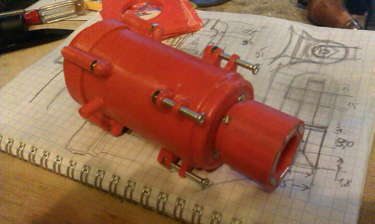 Propulsor de ROV acoplado magnetico