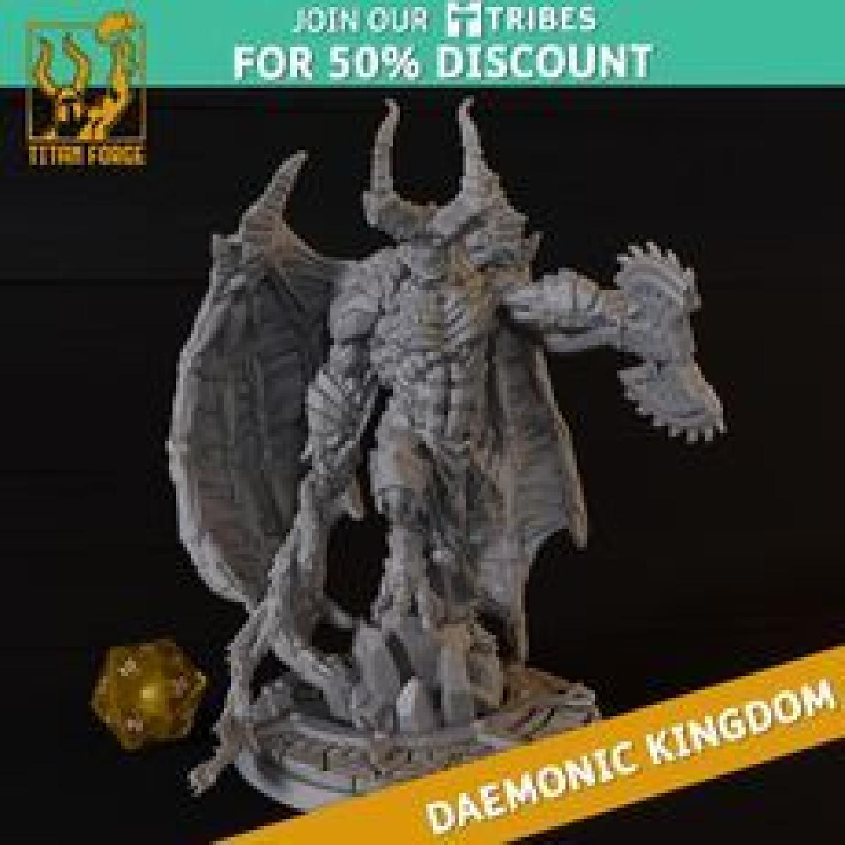 Senhor da Furia   Reino Demoniaco   Miniaturas Titan Forge