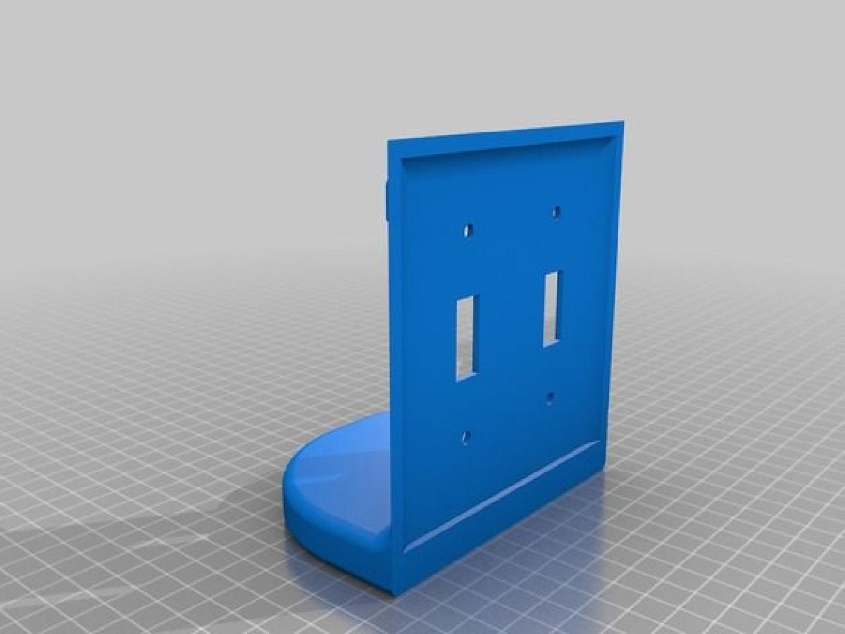 Capa dupla para interruptor de luz   Suporte para chave e telefone/carteira