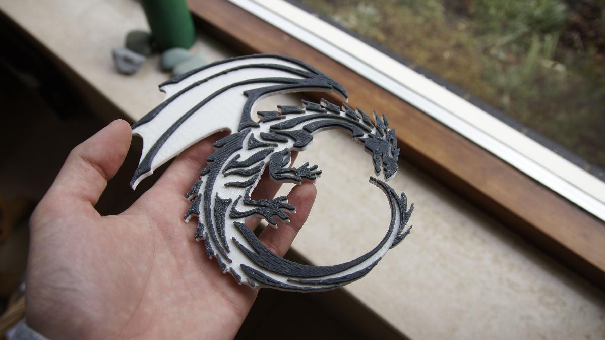 dragao preto e branco