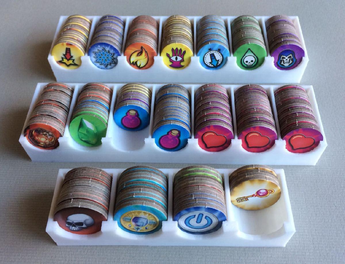 Bandejas de Tokens para Super Dungeon Explore