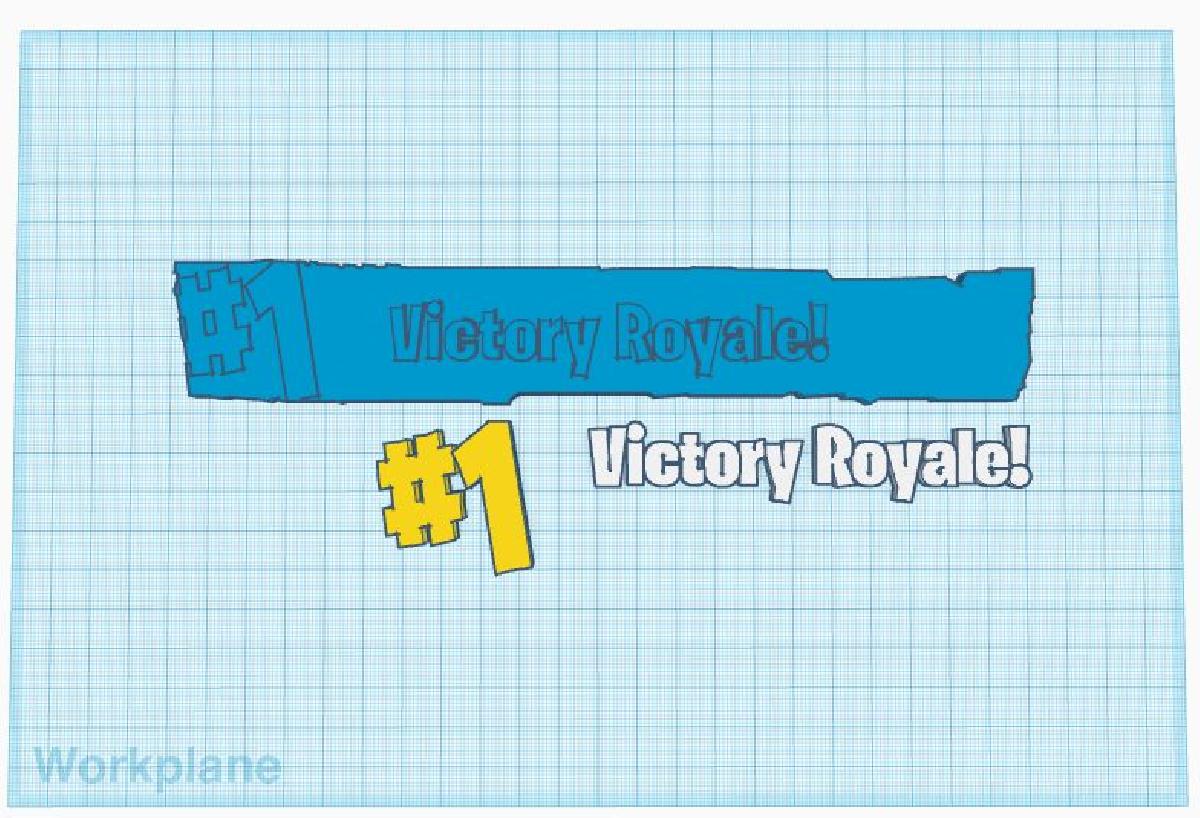 Placa de Batalha Royale do Fortnite