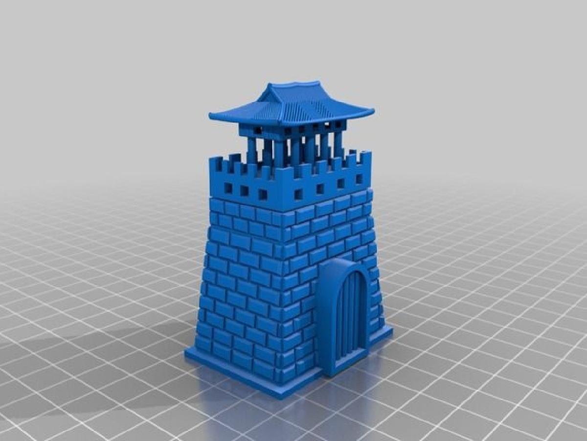 O Edificio do Portao de um Castelo na Coreia Arquitetura e Cofrinho