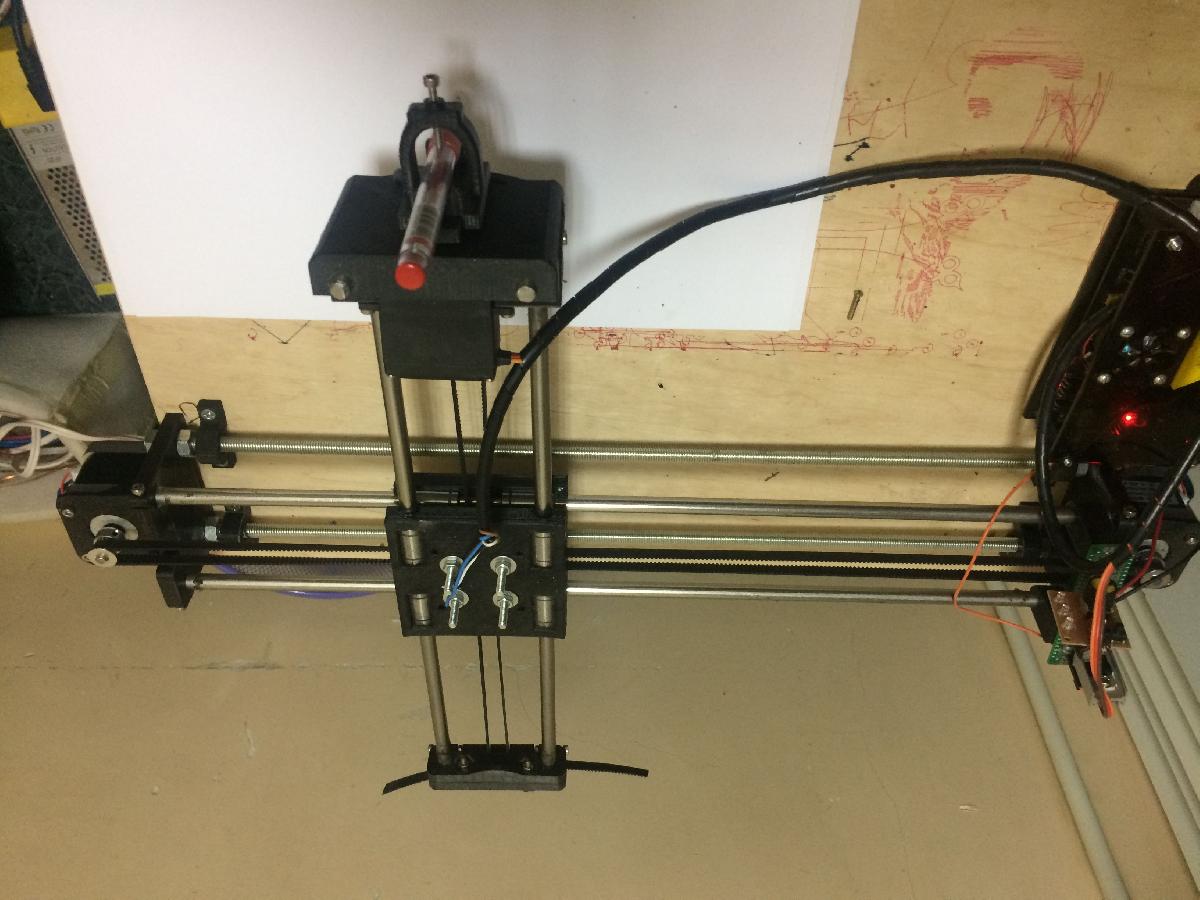 Plotter DrawingBot, gravador a laser no servo MG996R, software EleksMaker®