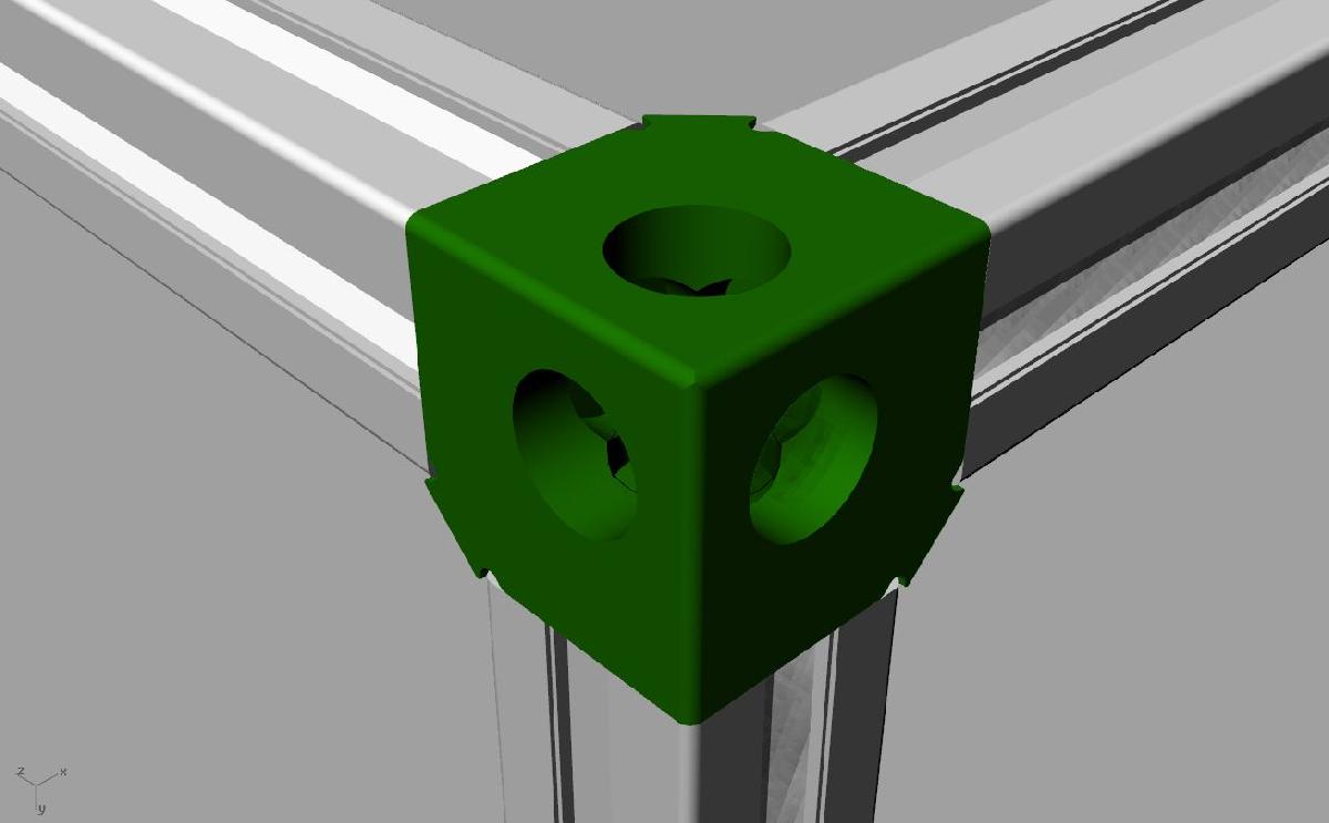 Extrusao de aluminio em 3 maneiras de canto 20x20 (2020)